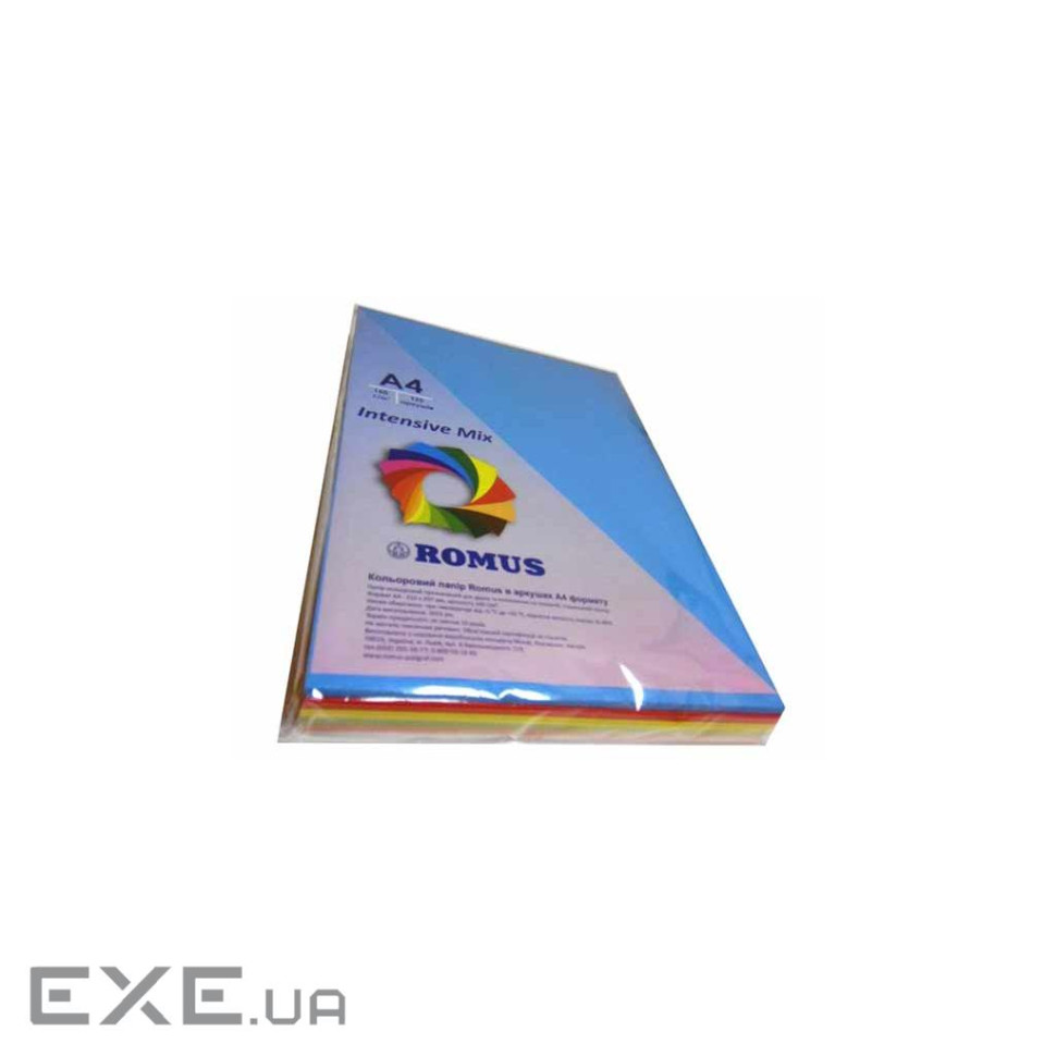 Папір Romus A4 80 г/м2 250sh, 5colors, Mix Intensive (R51291)