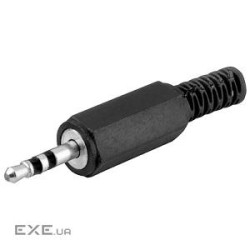 Штекер Goobay FreeEnd-Jack 2.5mm 3pin,/M конектор Cable Protector,чорний (75.01.1005-1)