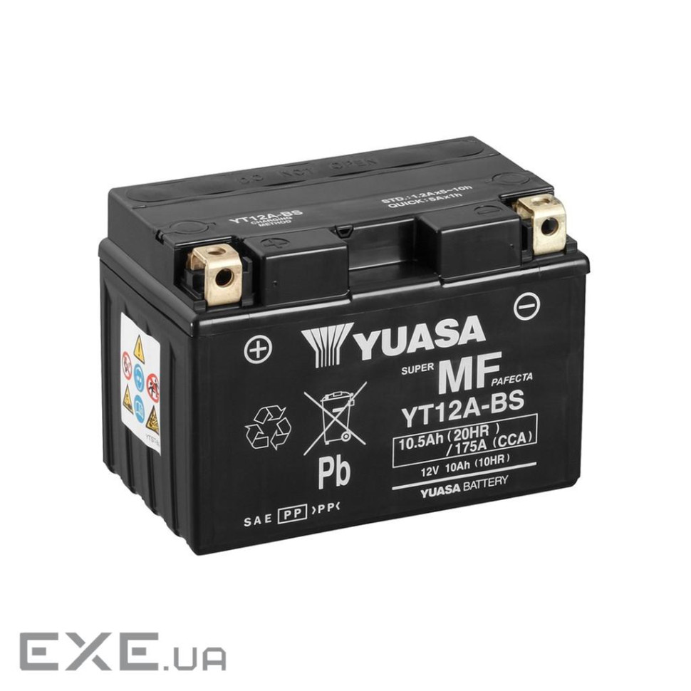 Акумулятор автомобільний Yuasa 12V 10Ah MF VRLA Battery (YT12A-BS)