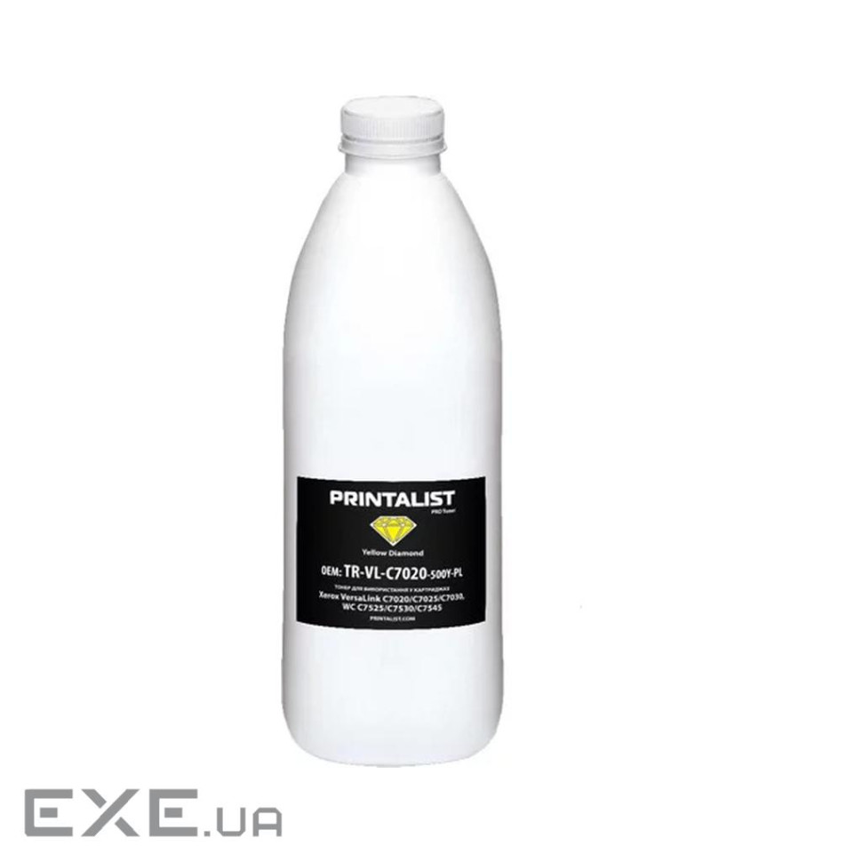 Тонер Printalist Xerox Ph 6510, 500g Yellow (TR-VL-C500-500Y-PL)