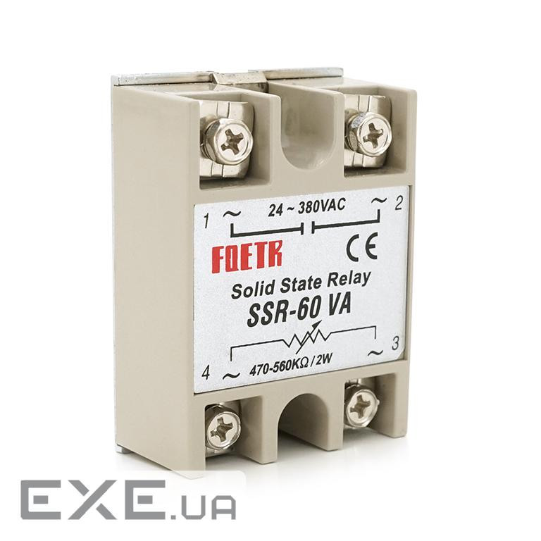Твердотільні реле FQETR SSR-60VA 60А 24-380VAC 24-380VAC