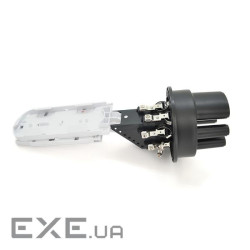 Муфта оптична Merlion ML-OP-F108H-24C, герметична, 3 введення, до 2-х касет, до 24 зварок, матеріал