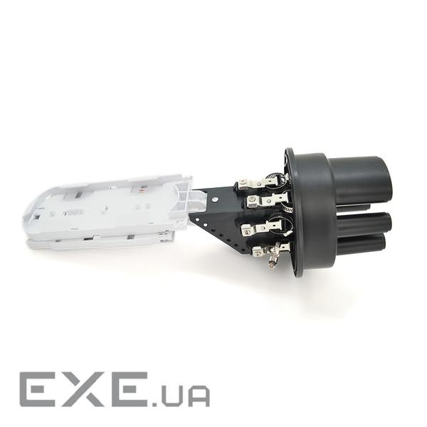 Муфта оптична Merlion ML-OP-F108H-24C, герметична, 3 введення, до 2-х касет, до 24 зварок, матеріал