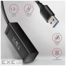 Концентратор AXAGON USB 3.1 to 4xUSB 3.0 1.2m black (HUE-M1AL)
