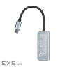 Концентратор 2E USB-C 4-in-1 1xUSB 3.0 + 1xUSB-C PD + HDMI 0.14m gray (2E-W2680)