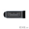 Концентратор 2E USB-C 4-in-1 1xUSB 3.0 + 1xUSB-C PD + HDMI 0.14m gray (2E-W2680)