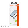 Концентратор 2E USB-C 4-in-1 1xUSB 3.0 + 1xUSB-C PD + HDMI 0.14m gray (2E-W2680)