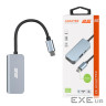Концентратор 2E USB-C 4-in-1 1xUSB 3.0 + 1xUSB-C PD + HDMI 0.14m gray (2E-W2680)
