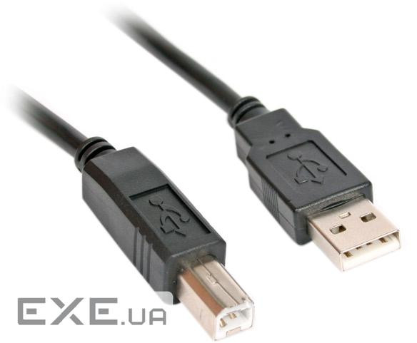 Кабель USB AM-BM, 1.5 м, чорний (S0519)