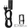 Зарядний пристрій Baseus 2xUSB-C 100W + 2xUSB GaN black (CCGP000101)