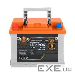 Автомобільний літієвий акумулятор LP LiFePO4 (+ зліва ) 12V - 50 Ah (24385)