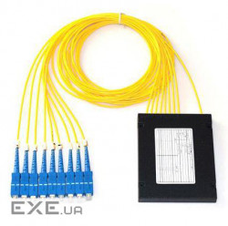 Оптичний подільнік Optolink PLC (ABS) 1x4-SC / UPC-2, (PLC (ABS) 1x4-SC / UPC-2,0 мм-1,0 м (G.657A))