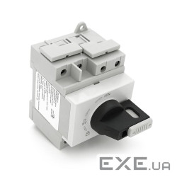 Поворотний вимикач зовнішнього монтажу HGN4-L1-32, DC1000V, 32A, 2P, Grey (YT-HGN4-L1-32) HGN4-L1-32, DC1000V, 32A, 2P,