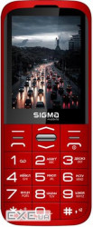Мобільний телефон Sigma mobile Comfort 50 Grace Dual Sim Red, 2.8" (320x240) (Comfort 50 Grace Red)