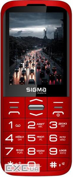 Мобільний телефон Sigma Comfort 50 Grace Type-C Red (4827798121825) (Comfort 50 Grace Red)