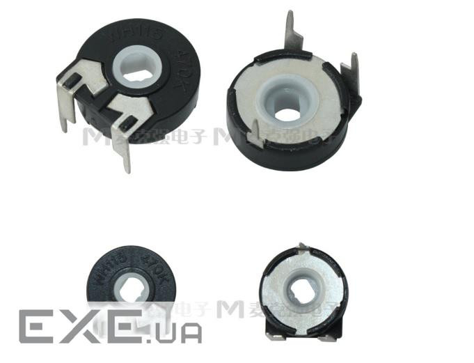 Багатооборотний змінний потенціометр PT15 B470K горизонтальний