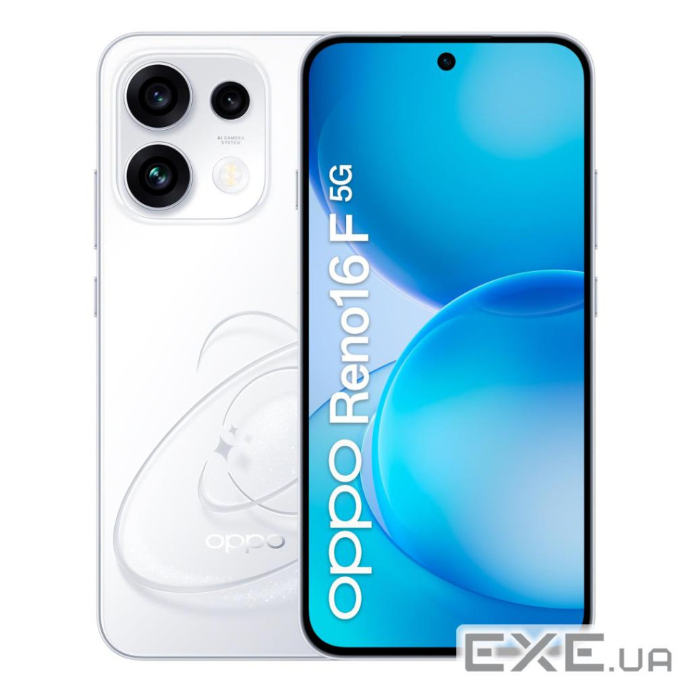 Мобільний телефон Oppo Reno16 F 5G 8/256GB Pop White (OFCPH2859_WHITE_8/256)