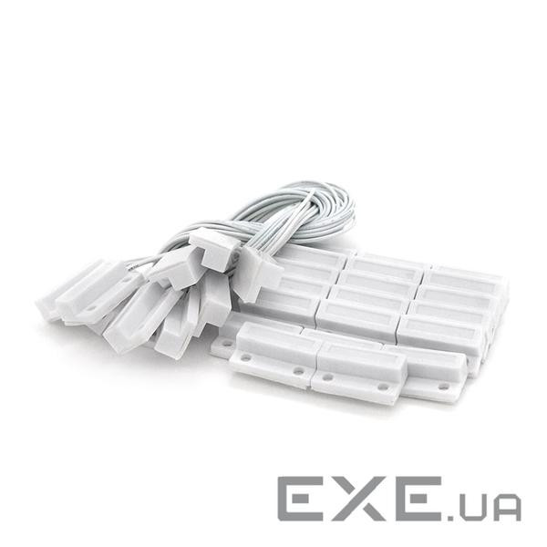 Датчик магнітоконтактний з проводом 30 см MC-38, 27*14*10 мм, пластик, білий (MC-38 B 27*14*10 мм) )