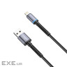 Дата кабель USB 2.0 AM to Lightning 1.0m 2.4A black XO (NB215-L-1-BK)