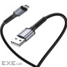 Дата кабель USB 2.0 AM to Lightning 1.0m 2.4A black XO (NB215-L-1-BK)
