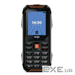 Мобильный телефон Ergo E182 Dual Sim Black Orange, 1.77" (160х128) TFT / кнопочн (E182 Black Orange)