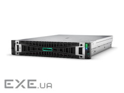 Сервер HPE DL385 Gen11 9124 3.0GHz/16-core/1P, 64GB-R, 8SFF, 2x10Gb BASE-T, MR408i-o, 2 (P77245-425)