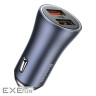 Автомобільний зарядний пристрій BASEUS Golden Contactor Pro Dual Quick Car Charger U+ (TZCCJD-A0G)