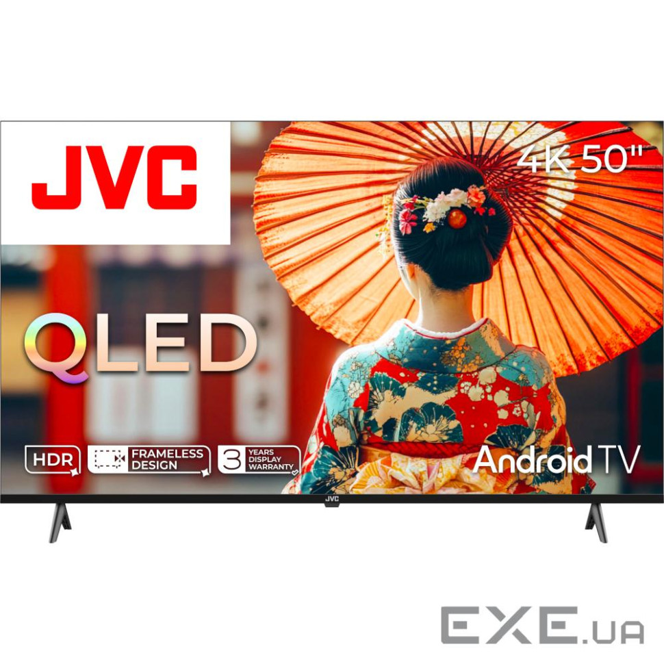 Телевізор 50",QLED UHD, Android TV11 JVC LT-50MU759