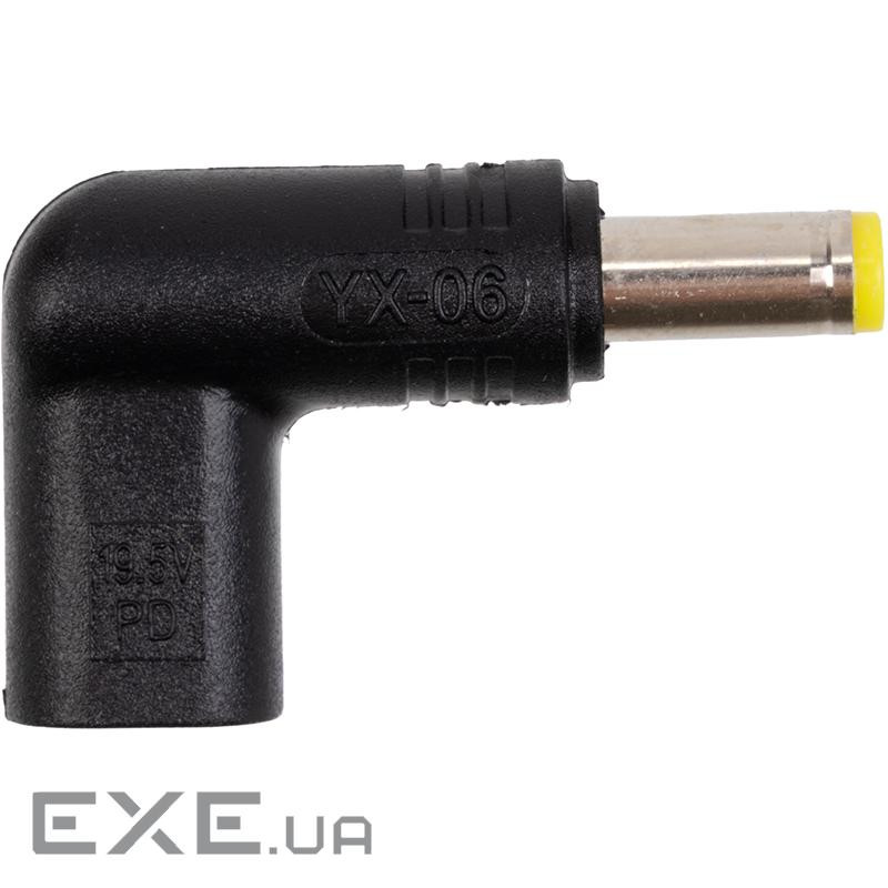 Адаптер PowerPlant USB Type-C на DC 5.5x2.5 мм (CC360574)