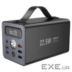 Power Bank HOCO J138 60000mAh, 22.5W+PD 20W, Black, 1.20kg, Black, Box