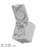 Розетка Videx BINERA IP65 наружная 1ая серая (VF-BNW21-G)