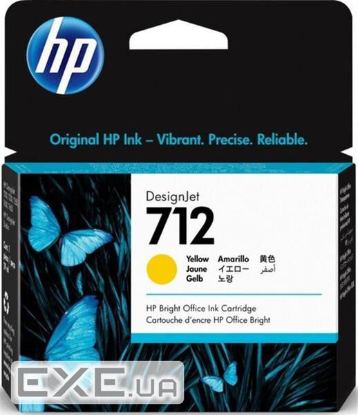 Картридж HP DJ No.712 DesignJet Т230/Т630 Yellow 29ml (3ED69A)