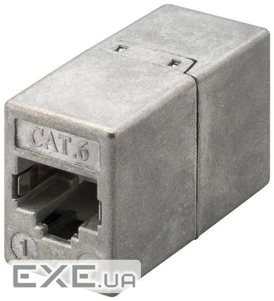 Перехідник мережевий RJ45 STP6 F/F,1:1 Metal PCB Shielded Bulk,металік (75.09.3963-1) (75.09.3963-1)