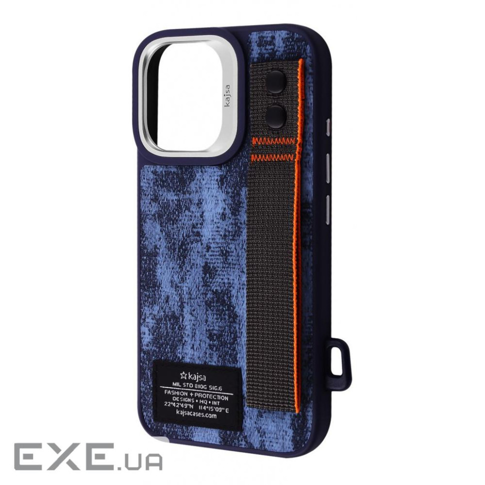 Чохол Kajsa Outdoor Collection Tie Dye with Magnetic Ring iPhone 16 blue (59670 blue)