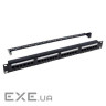 Патч-панель 19" 24xRJ-45 UTP cat.5e, 1U, with cable organizer Kingda (KD-PP07-UTP-C5e-24P)