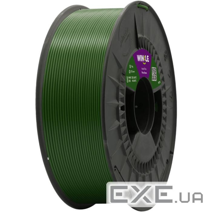 Пластик (Filament) WINKLE PETG 1кг, 1.75мм, хвойно-зелений (PET01000175VERPINWNK)