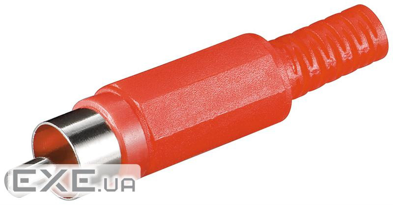 Штекер FreeEnd-RCA, / M Plastic Nickel Red, червоний (75.01.1276-1)
