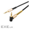 Аудіокабель HOCO UPA02 AUX Spring Audio cable Black (6957531025665)