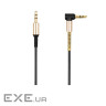 Аудіокабель HOCO UPA02 AUX Spring Audio cable Black (6957531025665)