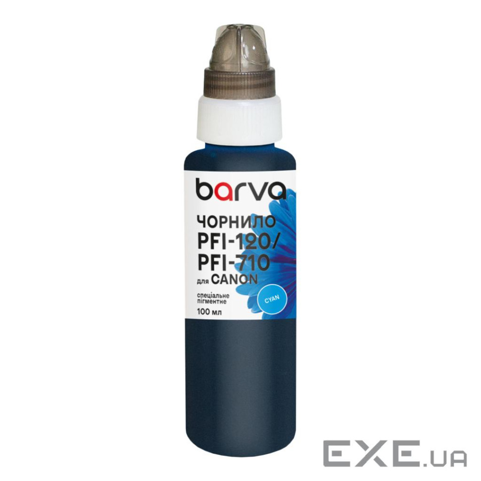 Чорнило Barva Canon PFI-120/PFI-710 100 мл, special, pigmented cyan (C120-895e)