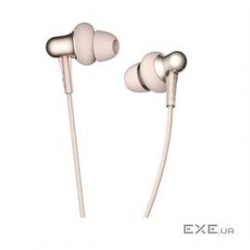 1More Headset E1025-GD Stylish Dual-Dynamic In-Ear Headset Platinum Gold Retail