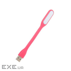 Лампа USB Optima LED, гнучка, рожевий (UL-001-PI)