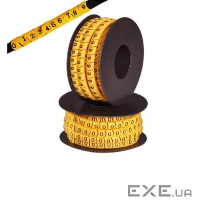 Маркер кабельний "0", (200 шт в упаковці), ціна за упаковку (10227) (10227)