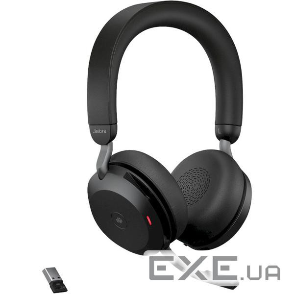 Навушники Jabra Evolve2 75 MS Stereo USB-A Black (27599-999-999)