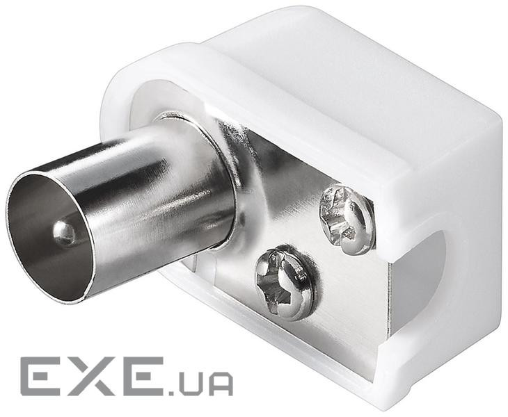 Штекер FreeEnd-RF:Coaxial,/M конектор Screw Fixing 90ёComp,білий (75.01.1502-100) (75.01.1502-100)