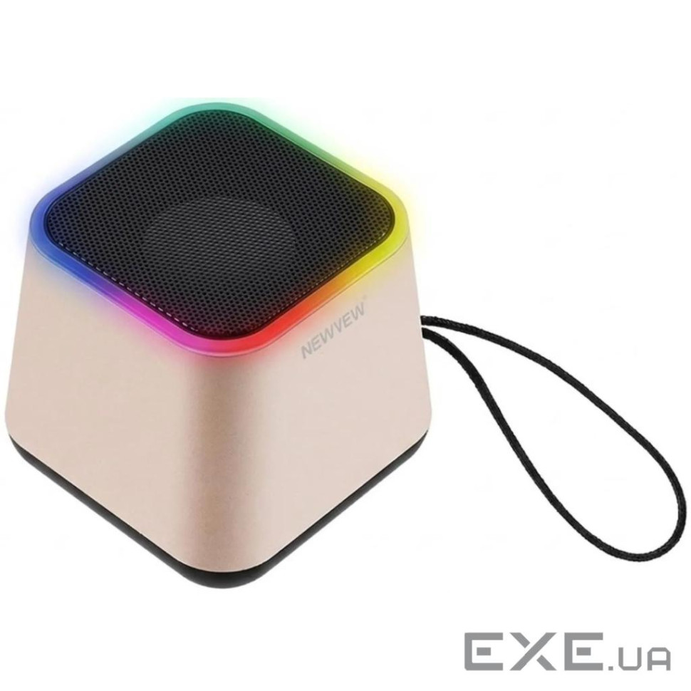 Акустична система NEWVEW NV-9203 RGB/BT/USB/TF/FM Gold (NWVW-NV-9203-GD)