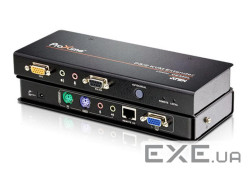 KVM подовжувач, PS / 2, до 150 м . Cat 5e, RS232 (CE350-AT-G)
