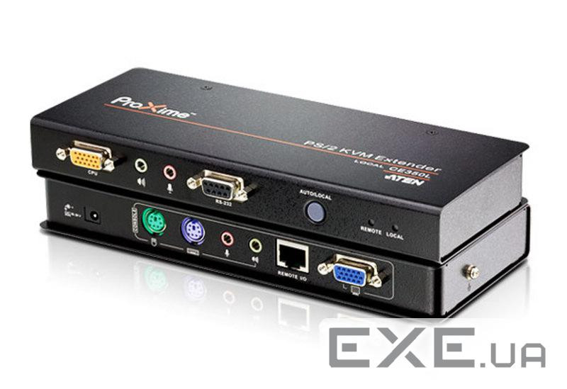 KVM подовжувач, PS / 2, до 150 м . Cat 5e, RS232 (CE350-AT-G)