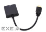 Перехідник Kingda HDMI M->VGA F (з аудіо інтерфейсом ) OEM (S0223)