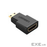 Перехідник Mini HDMI M to HDMI F black Ugreen (20101)